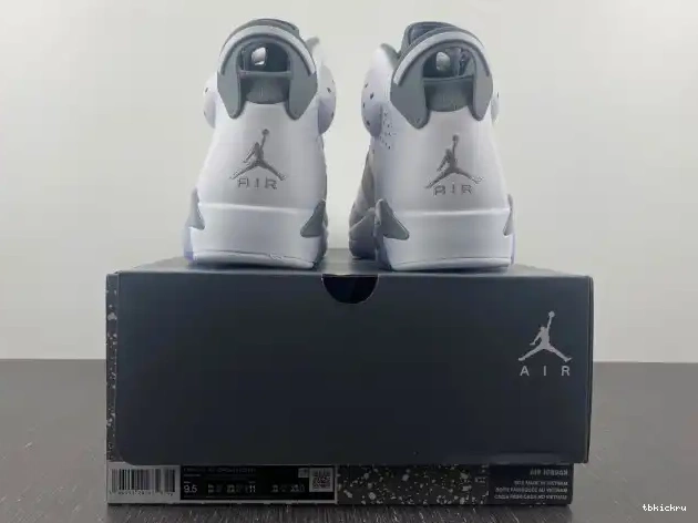 Rep TBkick Jordan Grey 6 Cool CT8529-100 Air 0526